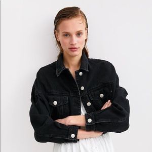 Zara cropped denim jacket